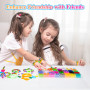 Lanvixo 2700+ Kit Bracelet Elastique Enfant, 30 Couleurs Bricolage Elastique Bracelet avec Perle de Crochet S Clip en 40 Boîtes,