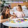 Lanvixo 2700+ Kit Bracelet Elastique Enfant, 30 Couleurs Bricolage Elastique Bracelet avec Perle de Crochet S Clip en 40 Boîtes,