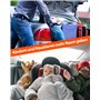 Signstek Sac arrière softshell pour attelage de remorque, boîte arrière étanche, sac arrière de voiture, 430 l, sac arrière plia