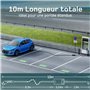 dé Chargeur Voiture Electrique 3,7kW [10m, 6-16A] Cable Recharge Voiture Electrique Type 2 avec Support Mural Compatible avec E-