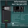 dé Chargeur Voiture Electrique 3,7kW [10m, 6-16A] Cable Recharge Voiture Electrique Type 2 avec Support Mural Compatible avec E-