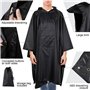 AiQInu Poncho Pluie Imperméable Hommes et femmes, 3 in 1 Cape de Pluie Femme, Veste Coupe-Pluie Cape, Multi-Fonctionnel Poncho T