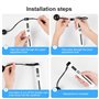 AiQInu Corde a Sauter Sport Adulte, Corde à Sauter sans Fil avec Compteur de Calories, Jump Rope Sports Numérique, Ripcorde à Sa