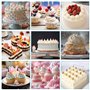 AiQInu Poche a douille patisserie 34 pcs,2 douilles en acier inoxydable, 2 poches à douille réutilisables en silicone, pour gâte