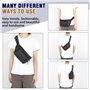 AiQInu Sac Banane Homme et Femme, Sac Etanche Nylon Réglable Ceinture Multifonctionnelle, 3 Compartiments avec Fermeture Éclair,