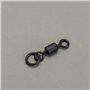 Be In Your Mind 50pcs 4# Hameçons de Pêche Émerillons Flexi Anneau Émerillons Carpe Matériel de Pêche en Acier Roulement Baril É