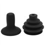 Lot de 2 boutons de joystick - En caoutchouc - Pour fauteuil roulant électrique - Noir