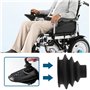 Lot de 2 boutons de joystick - En caoutchouc - Pour fauteuil roulant électrique - Noir