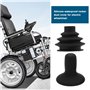 Lot de 2 boutons de joystick - En caoutchouc - Pour fauteuil roulant électrique - Noir