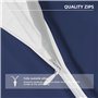 Taie Oreiller 50x70 Lot de 2 en Premium Microfibre - avec Fermeture Éclair Invisible- Housse Coussin Doux, Confortable, Respiran