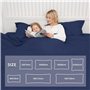 Taie Oreiller 50x70 Lot de 2 en Premium Microfibre - avec Fermeture Éclair Invisible- Housse Coussin Doux, Confortable, Respiran