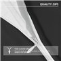 Taie Oreiller 50x70 Lot de 2 en Premium Microfibre - avec Fermeture Éclair Invisible- Housse Coussin Doux, Confortable, Respiran