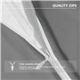 Taie Oreiller 50x70 Lot de 2 en Premium Microfibre - avec Fermeture Éclair Invisible- Housse Coussin Doux, Confortable, Respiran