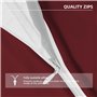 Taie Oreiller 50x70 Lot de 2 en Premium Microfibre - avec Fermeture Éclair Invisible- Housse Coussin Doux, Confortable, Respiran