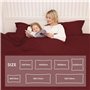Taie Oreiller 50x70 Lot de 2 en Premium Microfibre - avec Fermeture Éclair Invisible- Housse Coussin Doux, Confortable, Respiran