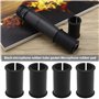 Create idea Lot de 4 manchons de rechange en caoutchouc pour microphone - Accessoires pour intérieur et studio d'enregistrement