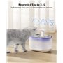 PETLIBRO Fontaine a Eau Chat Ultra Silencieuse, 2,1L Capsule Fontaine à Eau pour Chat avec 4 Filtres et 4 Éponges, Deux Modes de