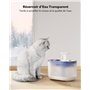 PETLIBRO Fontaine a Eau Chat Ultra Silencieuse, 2,1L Capsule Fontaine à Eau pour Chat avec 4 Filtres et 4 Éponges, Deux Modes de