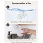 PETLIBRO Fontaine a Eau Chat Ultra Silencieuse, 2,1L Capsule Fontaine à Eau pour Chat avec 4 Filtres et 4 Éponges, Deux Modes de