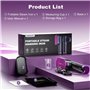 TOPPLEE Défroisseur Vapeur, 2 en 1 Fer à Repasser Vertical, 1300W Défroisseur Vapeur de Voyage, 10 Minutes de Vapeur Continue, D