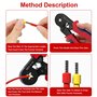 LUZOON Sertissage Embout, Embout de Cablage 1250 Cosses 0,5-10mm² Pince à Sertir Kit Outil de Sertissage à Sertir pour Bornes de