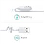 TUSITA 10-ft. d'intérieur Chargeur Câble Magnétique Compatible avec Arlo Ultra 1 2, Pro 3 4 5 2K - 3M, Blanc