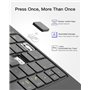 Inateck Étui magnétique avec clavier pour iPad Air 11" M3 2025/M2 2024, Air 5/4 Gen 10,9", clavier magique pour iPad Pro 11" 4/3