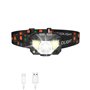 Victoper Lampe frontale rechargeable LED 2500L 8 modes avec 60° réglable IPX4 étanche pour la course à pied