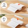MUNBYN ITP04 Imprimante Thermique A4, Imprimante sans Encre Bluetooth Portable pour Le Voyage, Compatible avec Les Téléphones et