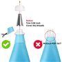 8 Douilles Patisserie et 1 Poches à Douille en Silicone Réutilisable, DIY Patisserie Accessoire Kit Professionnelle pour Décorat