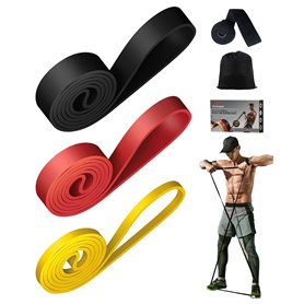 Victoper Bande Elastique Musculation(Lot de 3) Élastique Musculation Traction avec 3 Niveaux de Résistance