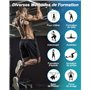 Victoper Bande Elastique Musculation(Lot de 3) Élastique Musculation Traction avec 3 Niveaux de Résistance,d'ancrage de Porte,Ba
