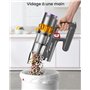 ANYSON 45Kpa/550W/70 Minutes Aspirateur Balai sans Fil,Aspirateur sans Fil Ecran Tactile,1,6L Capacité,8 Système de Filtration d