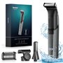 Kensen Rasoir Electriques Homme Corps 2-en-1 Tondeuse Corps Homme Intime Autonomie de 160 mins Tondeuse Intime Homme Étanche Ton