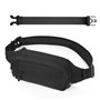 Cozary Sac Banane Homme et Femme - Banane Mode avec Ceinture Réglable et Extension - 4 Compartiments avec Fermeture Éclair - Par