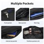 Cozary Sac Banane Homme et Femme - Banane Mode avec Ceinture Réglable et Extension - 4 Compartiments avec Fermeture Éclair - Par