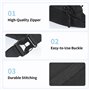 Cozary Sac Banane Homme et Femme - Banane Mode avec Ceinture Réglable et Extension - 4 Compartiments avec Fermeture Éclair - Par