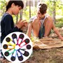 SULOLI 20pcs Mini Boussole Boussole Portative Extérieure,Boussole de Camping Colorée，Boucle d'escalade,ABS Boussole Porte Clef