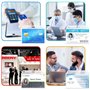 SULOLI 2pcs Porte Badge Porte-Clés Extensibles Porte Badge Enrouleur pour Protege Carte d'Identité et Carte d'Étudiant etc.