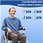 Benazcap Coussin Coccyx,Coussin Chaise Bureau Orthopédique Soulagement de la Pression pour Coccyx,Sciatique,Hanche,Coussin Ergon