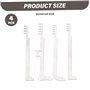 jeu sélection verrouillage peigne dents métalliques en 4 pièces