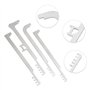 Kit de réglage de verrouillage, jeu sélection verrouillage peigne dents métalliques en 4 pièces, outil cueillette portable réuti