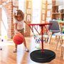 Panier de Basket-Ball de Piscine, Panier de Basket-Ball de Piscine Portable en Métal Flottant en Plastique de 35 Cm de Hauteur, 