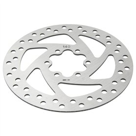 Disque de Frein 140mm 6 Trous Scooter électrique Disque de Frein Dissipation Thermique en Acier Inoxydable avec Vis pour Remplac