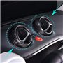 SFUO 4 pièces de la climatisation de la climatisation de l'évent Décoration de la voiture de carbone Véritable Carbon Fibre garn