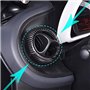 SFUO 4 pièces de la climatisation de la climatisation de l'évent Décoration de la voiture de carbone Véritable Carbon Fibre garn