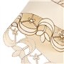 Chemin De Table Brodé, Fleur Florale Rouge Napperons Creux Nappe Cutwork Exquis Dentelle Tissu Décoration Pour Fête Cuisine Mais