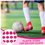 Crampons en Plastique pour Crampons de Football, 12 pièces, 7 mm et 10 mm, à Visser avec clé M 5, de Remplacement pour Terrain F