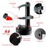 Éplucheur de Pommes de Terre Électrique, Éplucheur de Fruits et Légumes Automatique avec 6 Lames de Rechange, Adaptateur 6V Incl