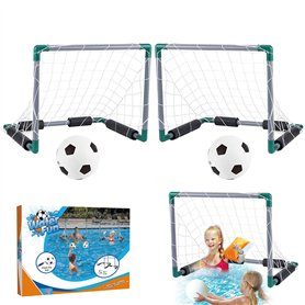 Le soccer de la piscine flottante de football d'eau comprend 2 buts en piscine